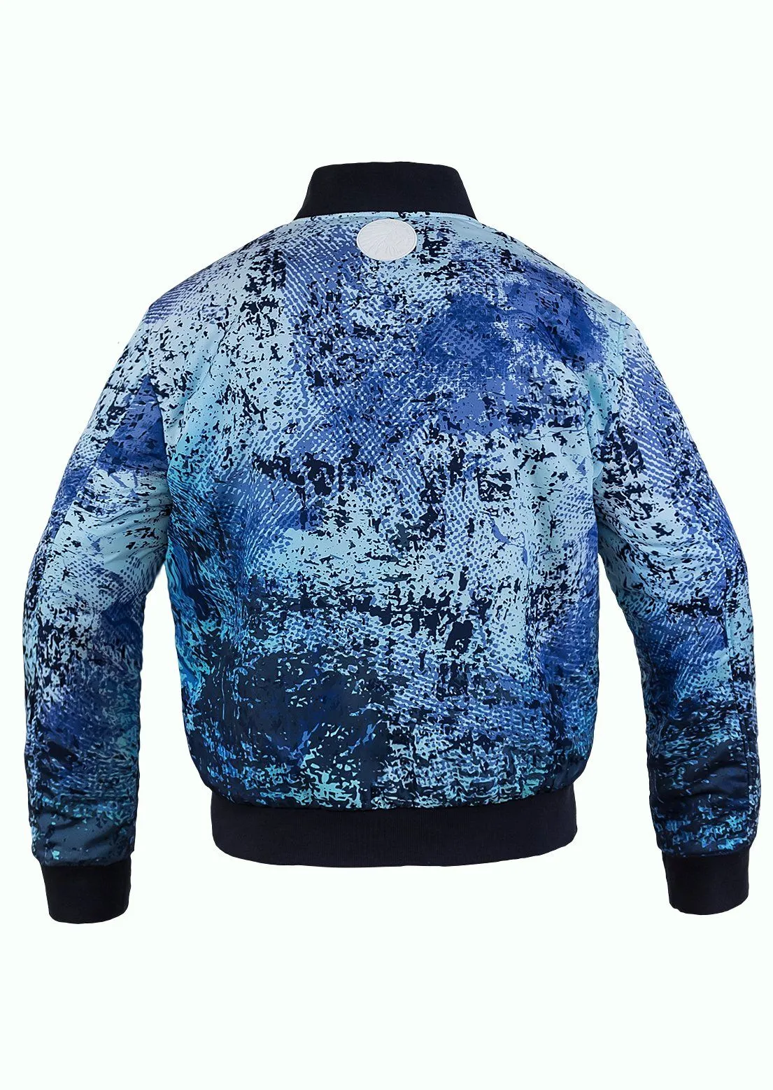 DOUBLE FACE BOMBER JACKET  GERONIMO BLUE GRUNGE