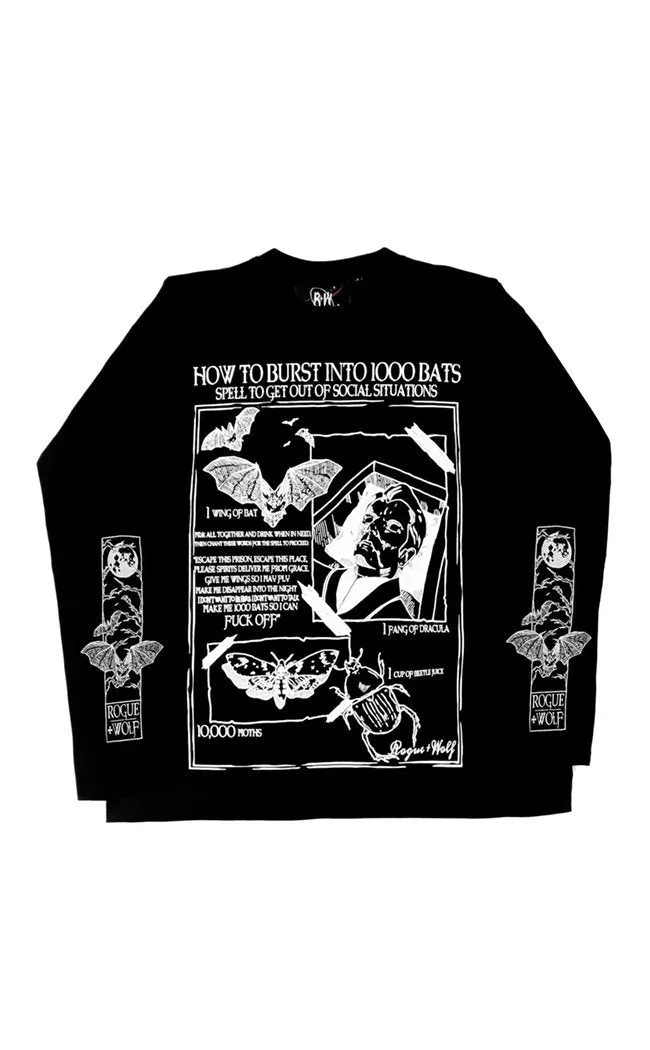 Dramatic Exit Spell Long Sleeve Tee