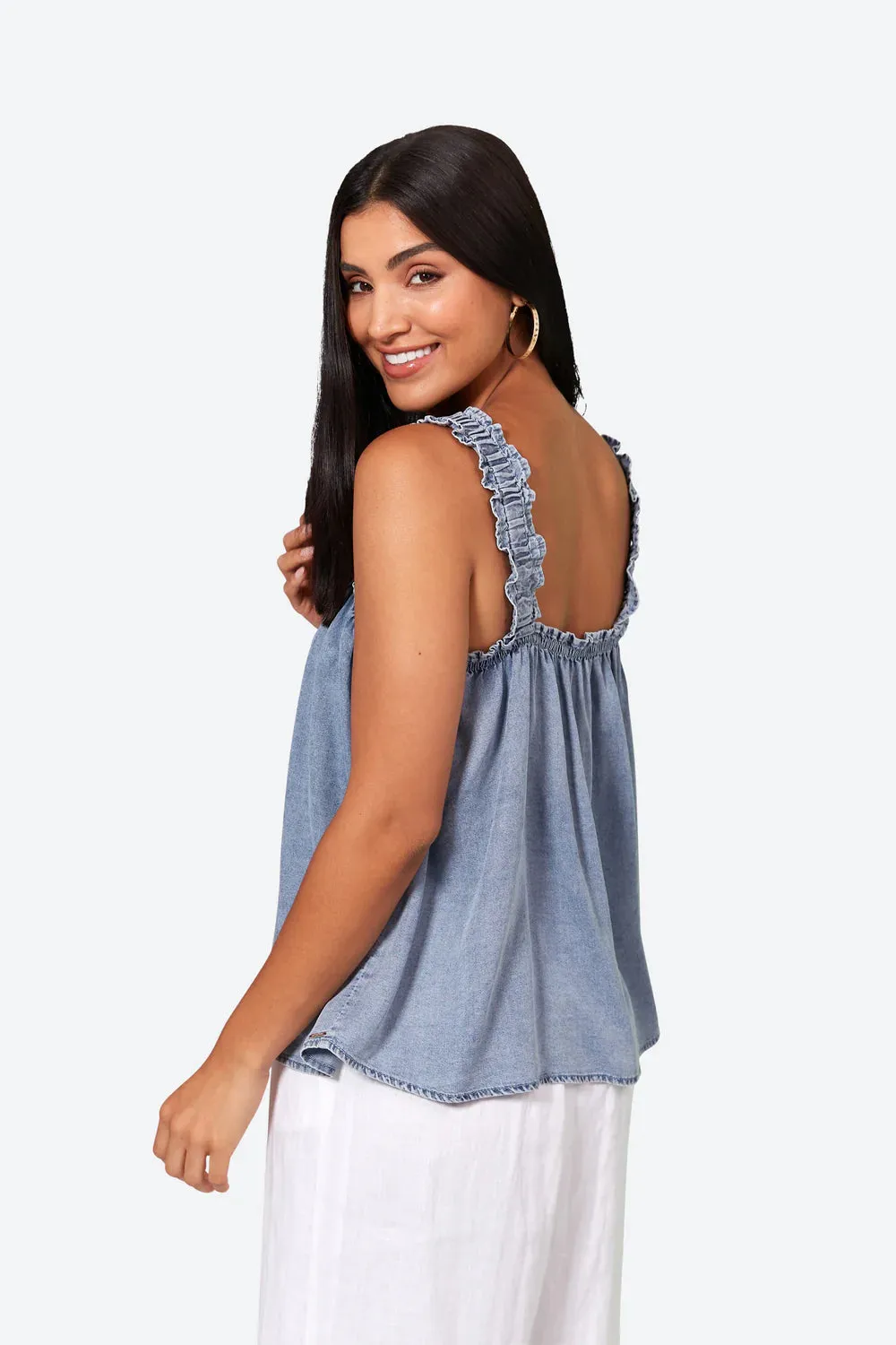 Elan Tank Denim