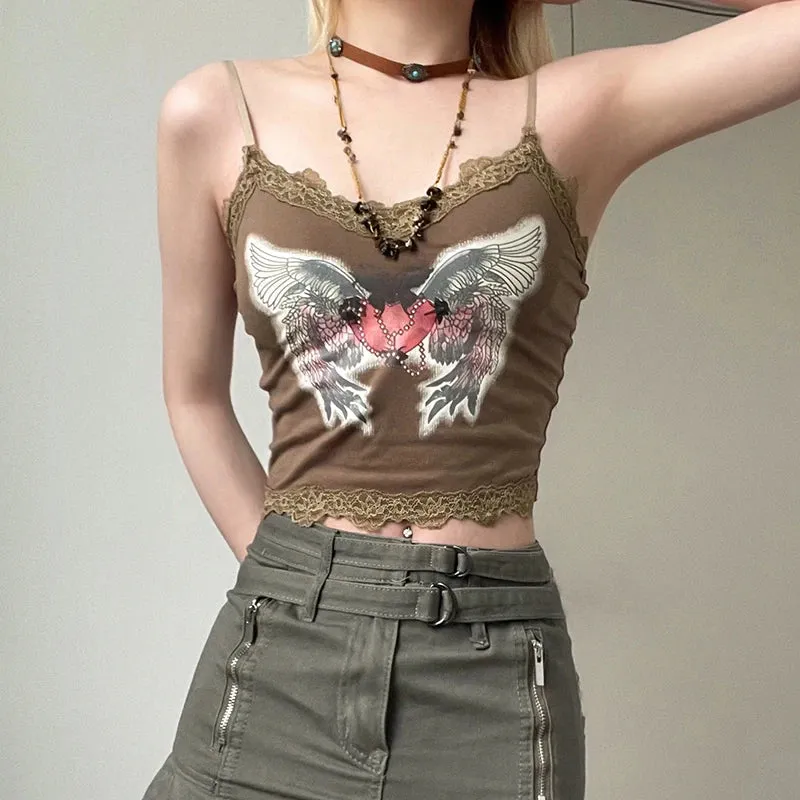 Fairy Grunge Angel Wings Top