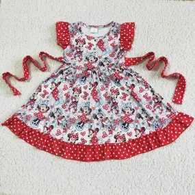 Fashion Baby Girl Dress Cartoon Print Cute Toddler Girl Dresses GSD0043