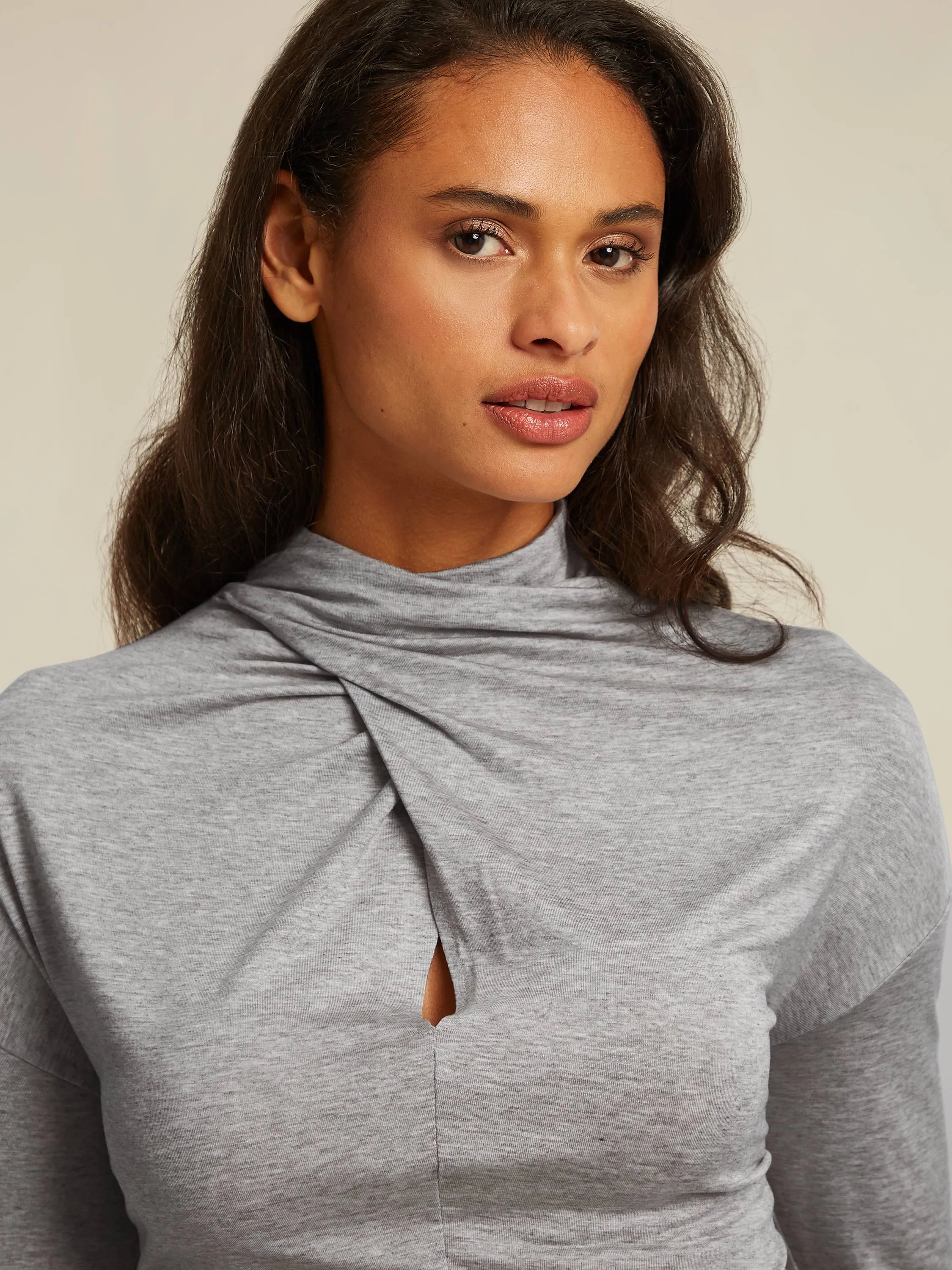 Fergie top - Grey heather