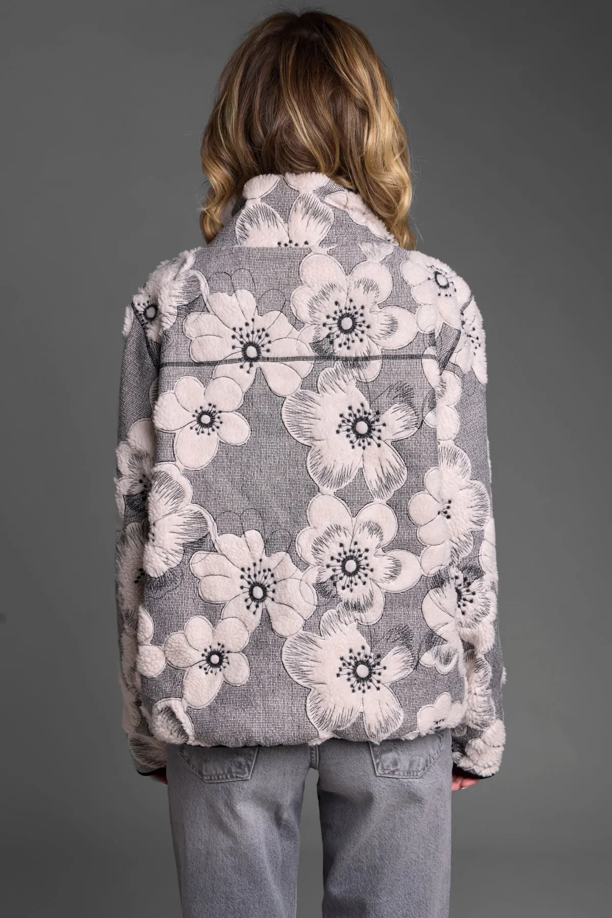 Floral Sherpa Jacket