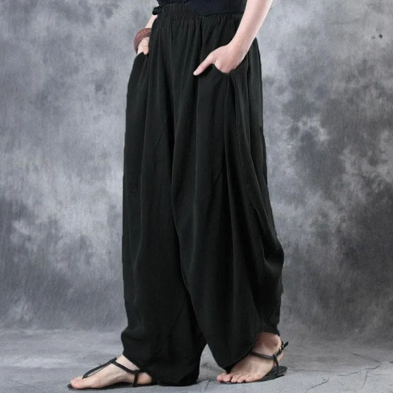 Flowy & Free Cotton Harem Pants  | Zen