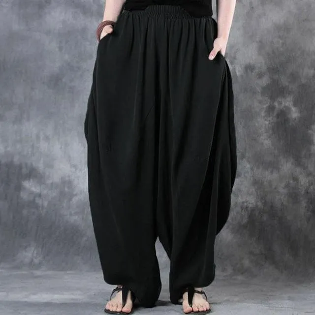 Flowy & Free Cotton Harem Pants  | Zen