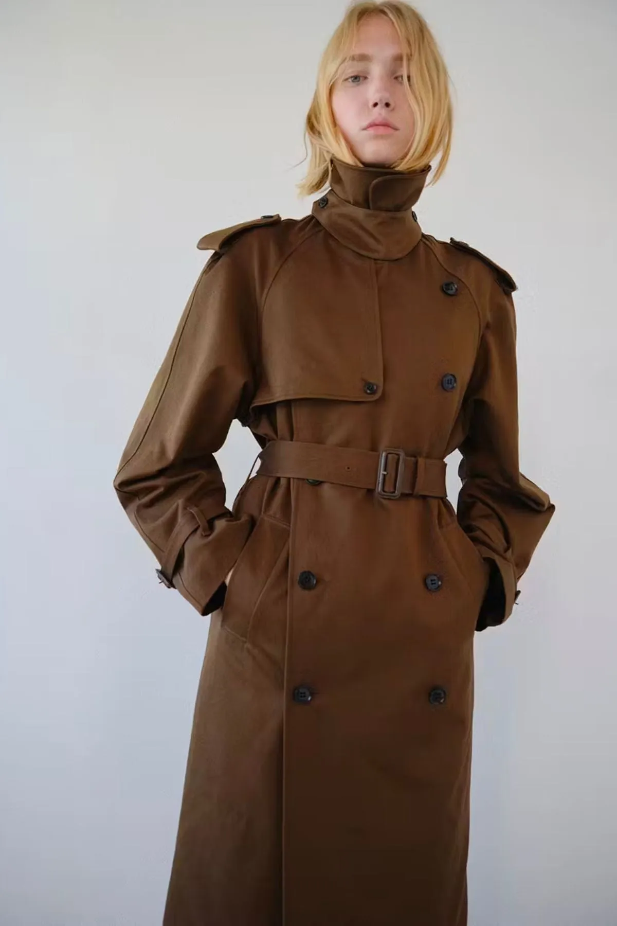 Frame Denim Classic Trench Coat - Brown