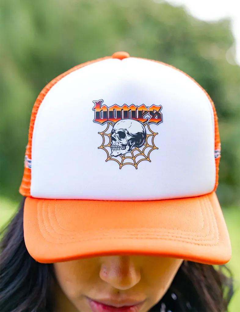 FUNNEL WEB TRUCKER HAT - ORANGE