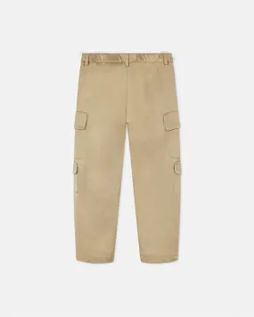 Gabardine Kids Cargo Trousers