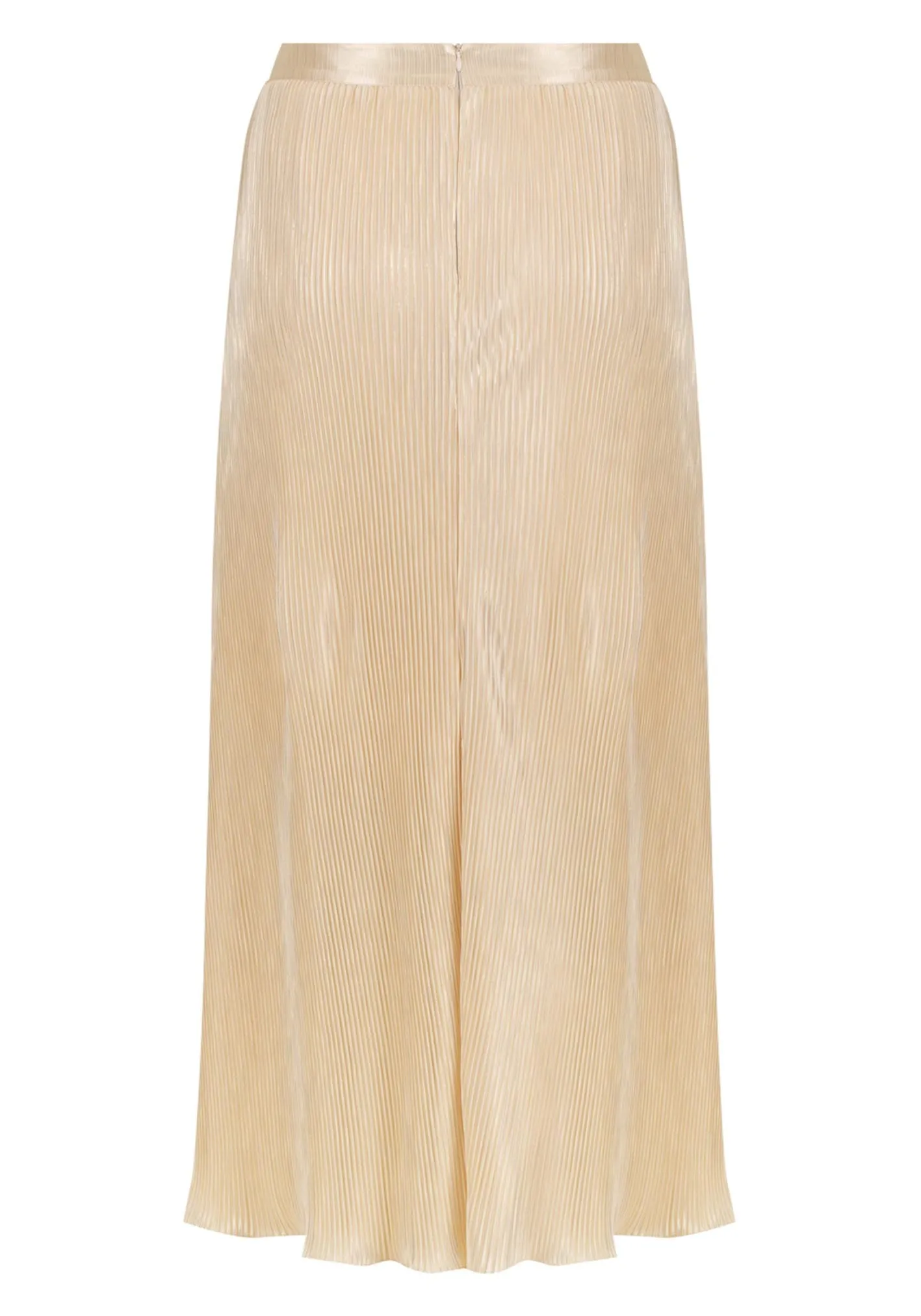 Galaxy Gold Pleated Maxi Skirt