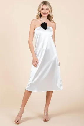 Geegee Plus Satin Slip Dress