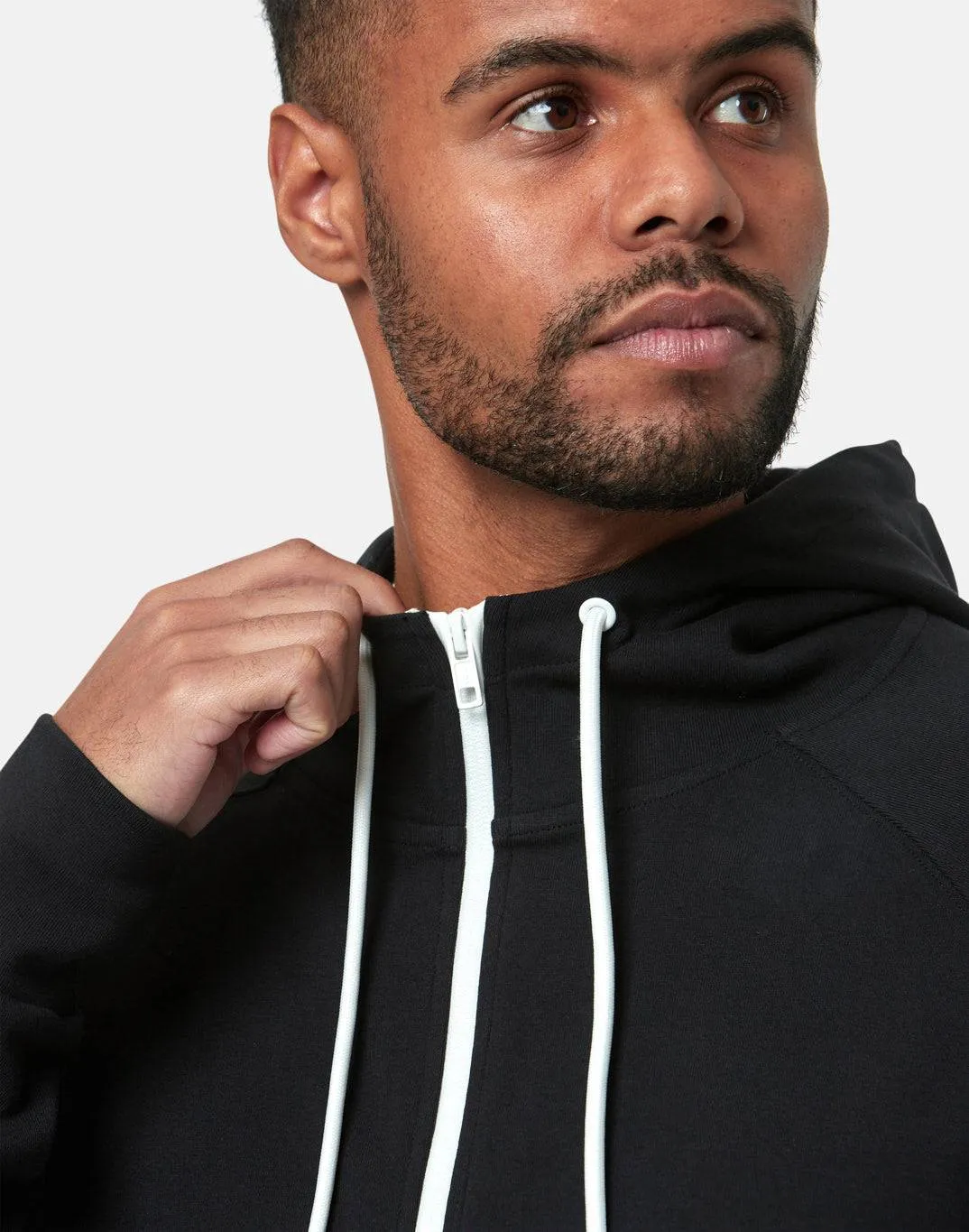 Gym Coffee Chill Zip Hoodie (Mens) - Black