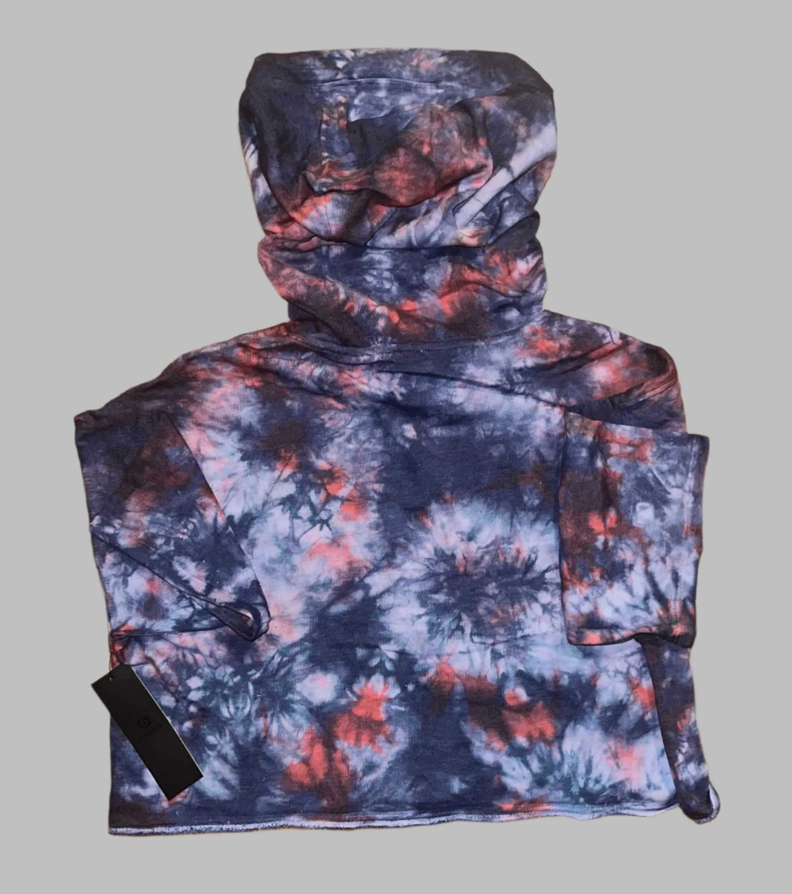 Gym Is Therapy Oversized Anemone Tie-Dye Hoodie