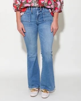 Happi Flare Mid Rise Jeans Medium Light