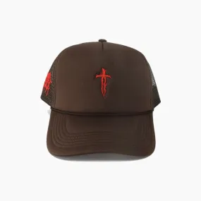 Ironwilled Grunge Trucker Brown/Red