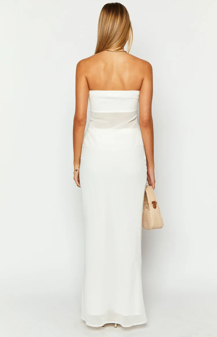 Jacqulin White Maxi Skirt