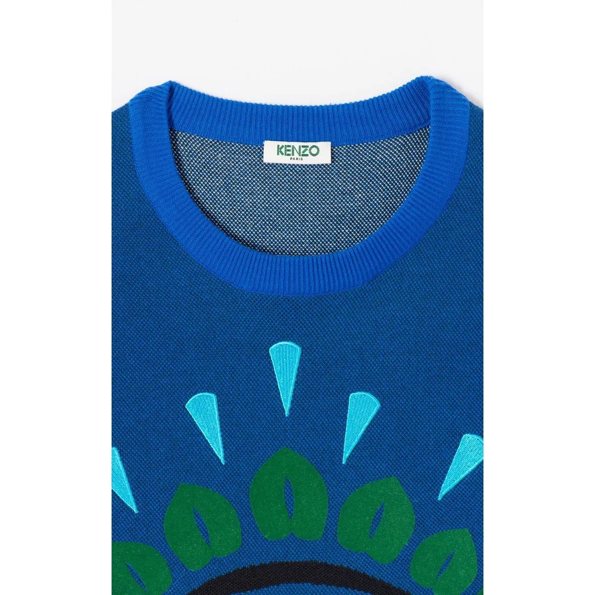 KENZO Intarsia Eye Sweater, French Blue