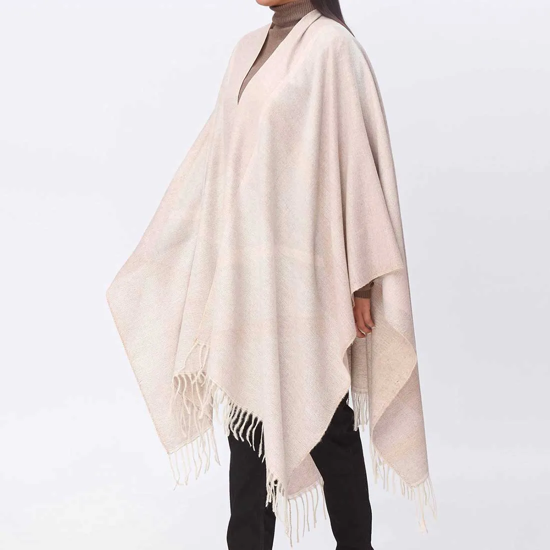 Khaki Cape Shawl PW3890