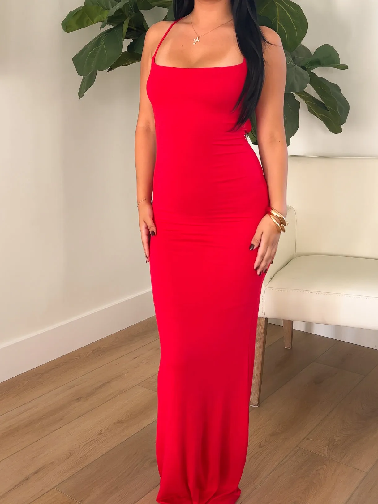 Kiersten Maxi Dress (Red)