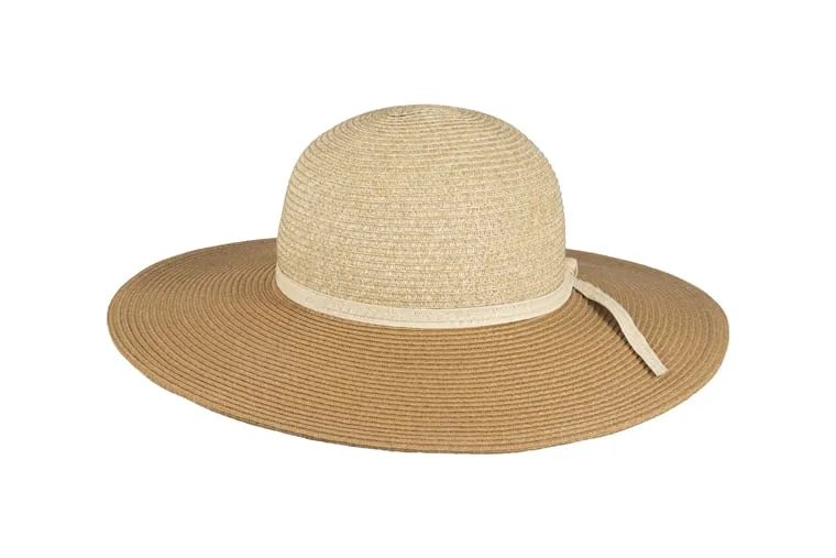 Kooringal Ladies Wide Brim Santa Cruz - Two Tone Natural