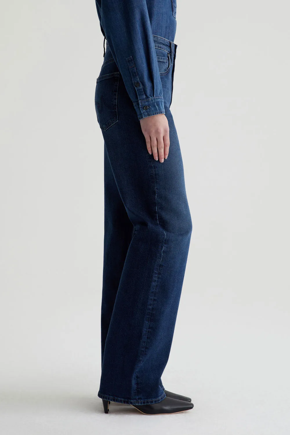 KORA HIGH RISE WIDE LEG IN MIDNIGHT SUN