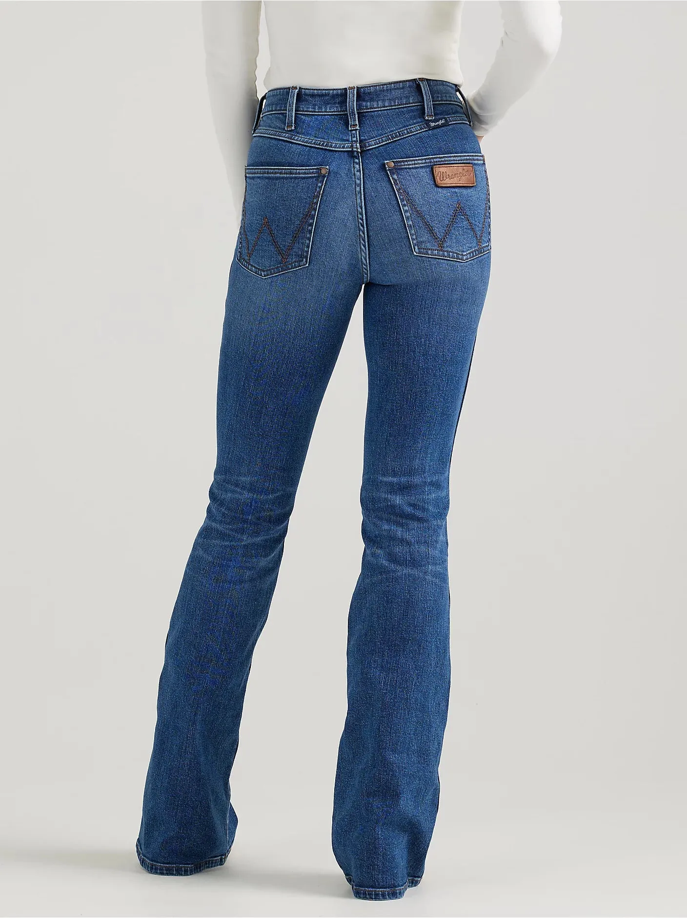 Ladies Wrangler Retro Bailey High Rise Flare Jean - Aria - 112356681