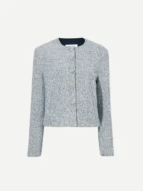 Lea Boucle Jacket in Alabaster