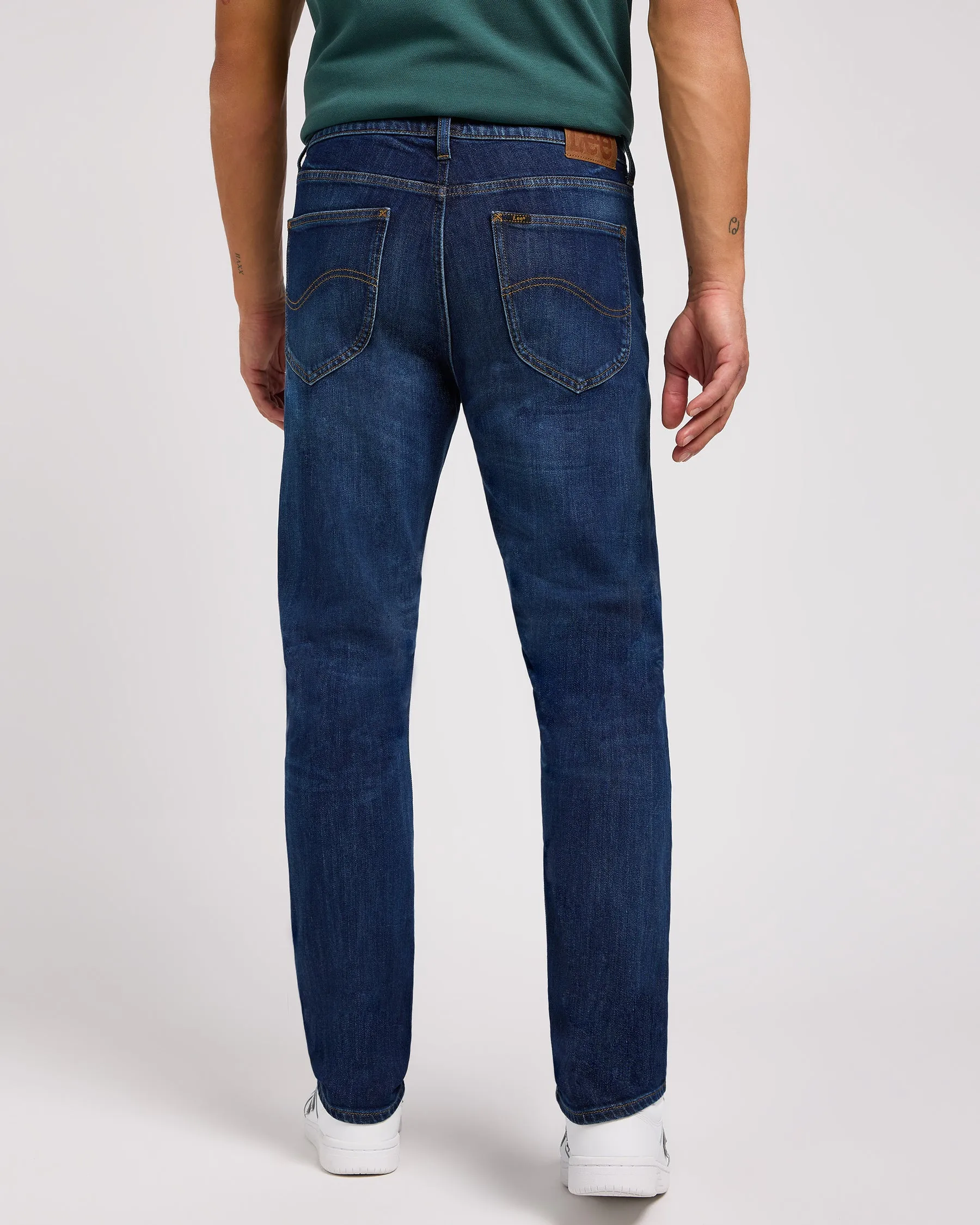 Lee West Relaxed Straight Mens Jeans - Silver Lake