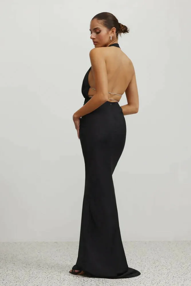 Lexi Clothing Polaris Gown in Black