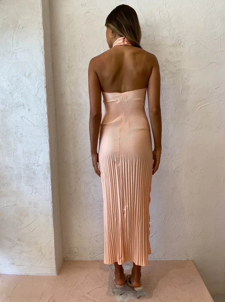 Lidee Halter Gown in Sherbet