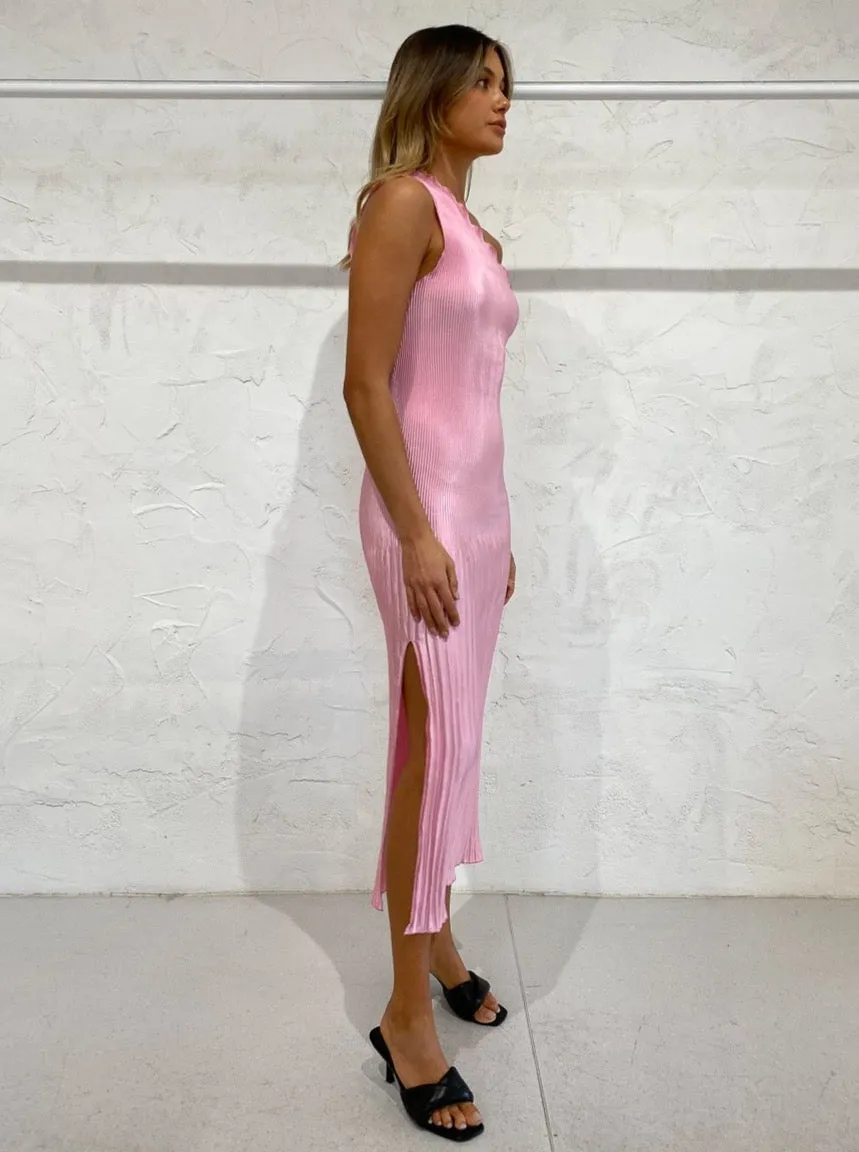 Lidee Soiree One Shoulder Dress in Pink