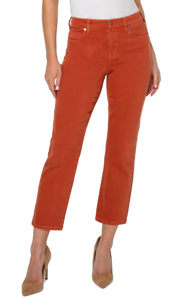 Liverpool Jeans Kennedy Crop Straight - Cinnabar