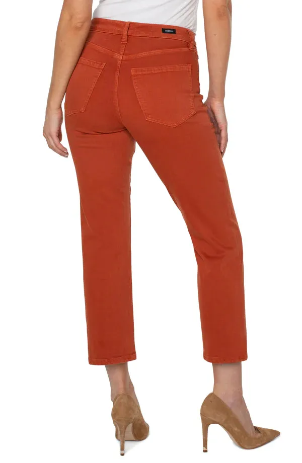 Liverpool Jeans Kennedy Crop Straight - Cinnabar