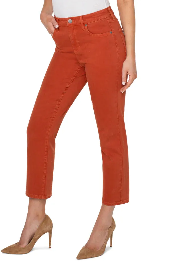 Liverpool Jeans Kennedy Crop Straight - Cinnabar