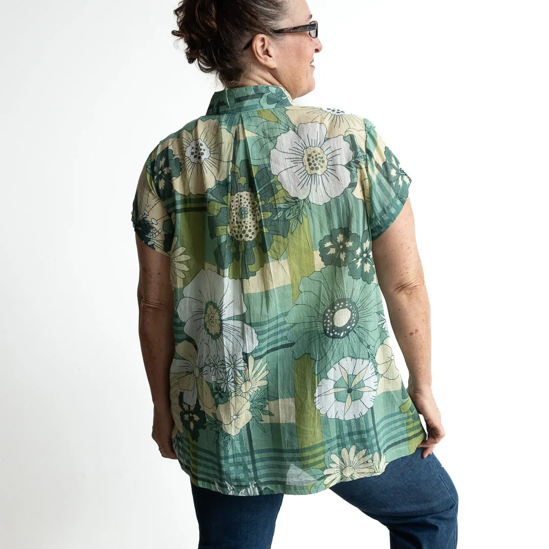 Loose Fit Cotton Tunic Top by KOBOMO - Petal and Plaid