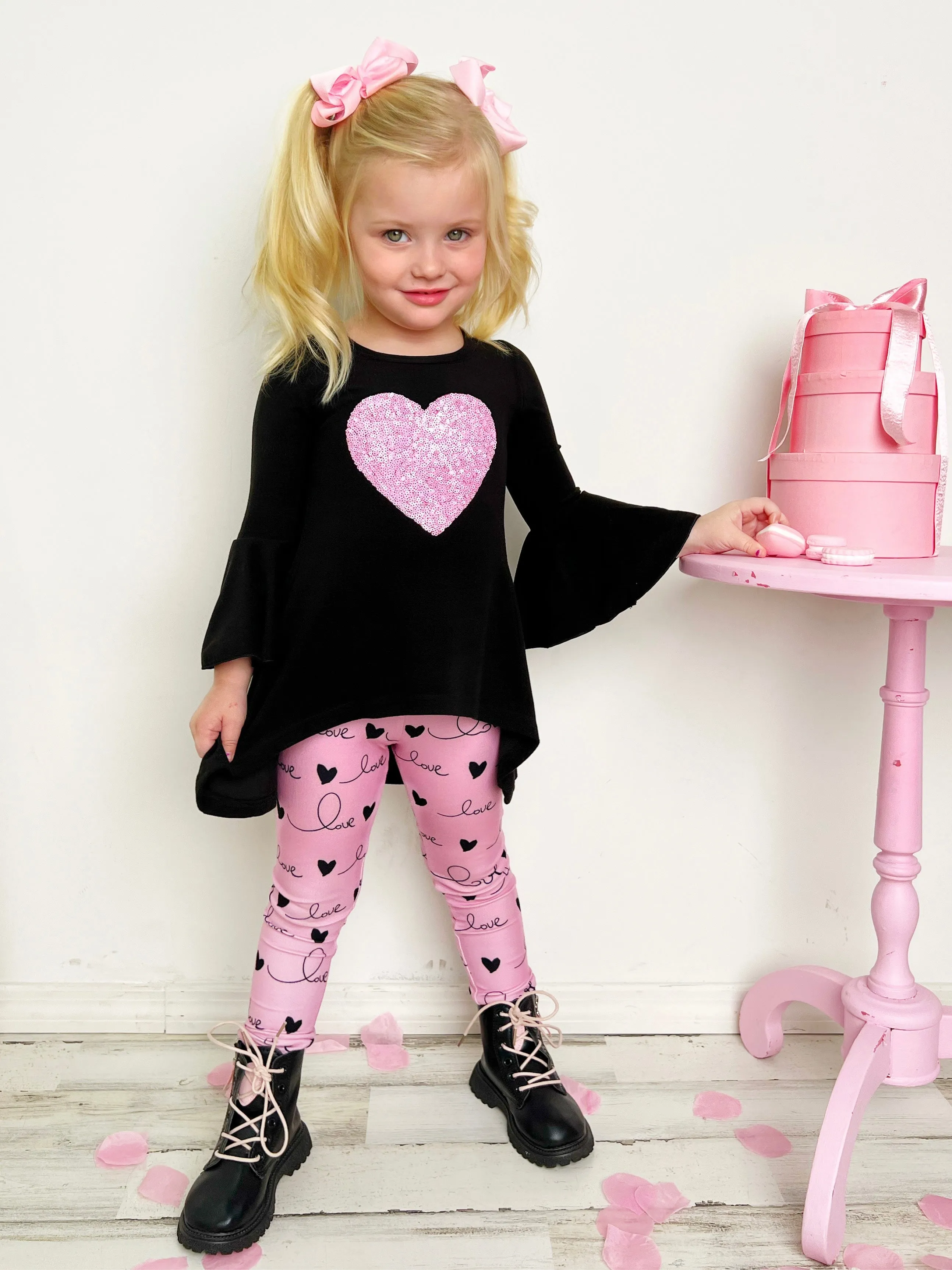 Love Is In The Air Hi-Lo Tunic and Legging Set