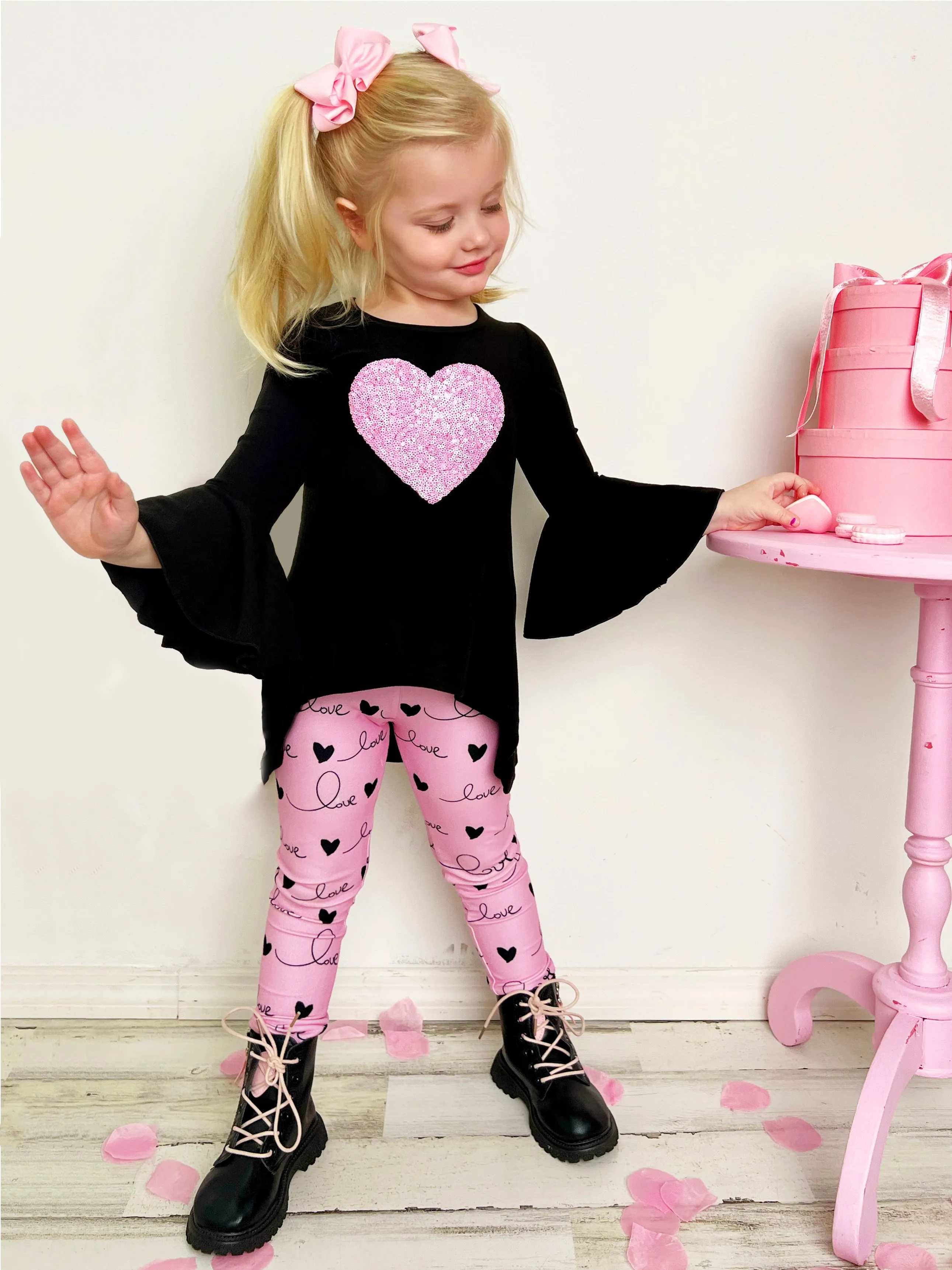 Love Is In The Air Hi-Lo Tunic and Legging Set