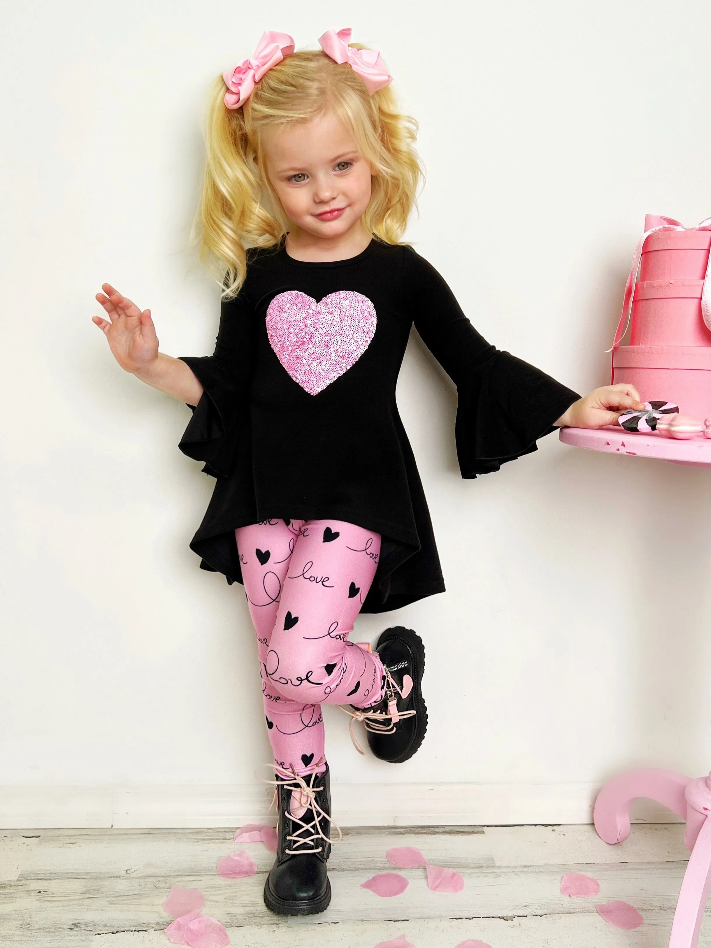 Love Is In The Air Hi-Lo Tunic and Legging Set