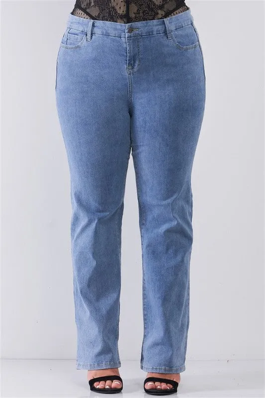 Low-Rise Wide-Leg Upsized Basic Dad Jeans