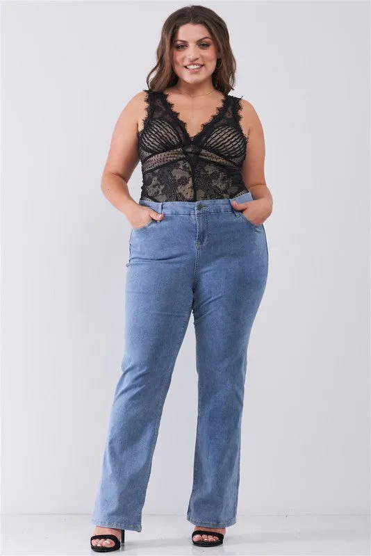 Low-Rise Wide-Leg Upsized Basic Dad Jeans