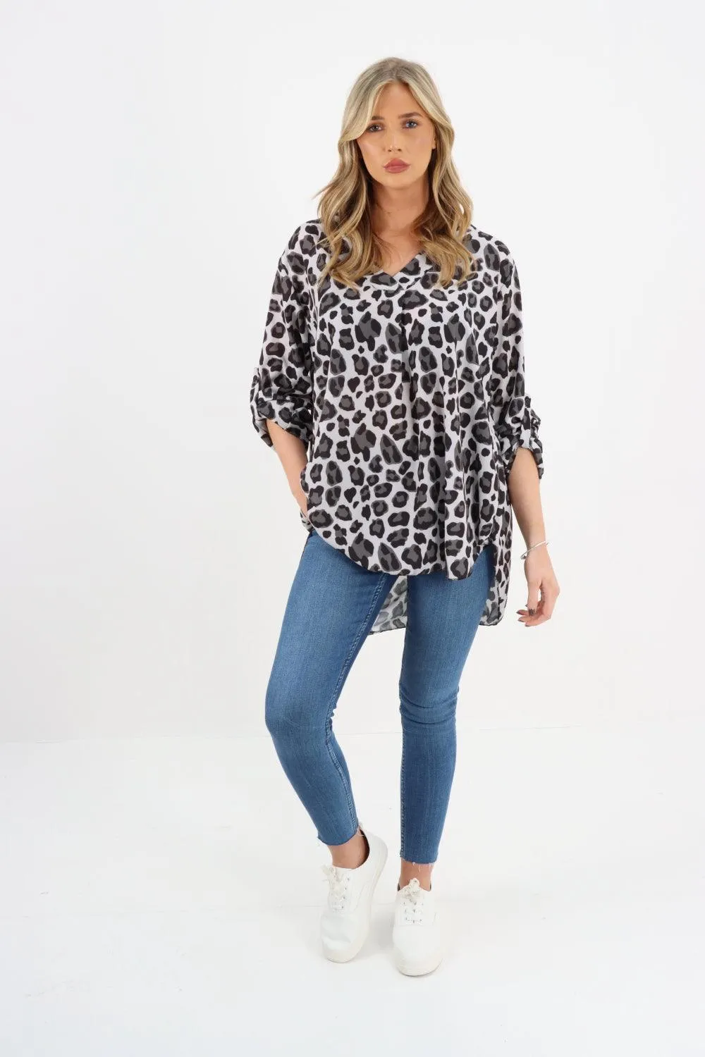 Made In Italy Animal Print Top