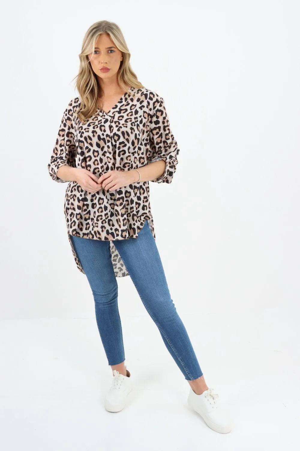 Made In Italy Animal Print Top