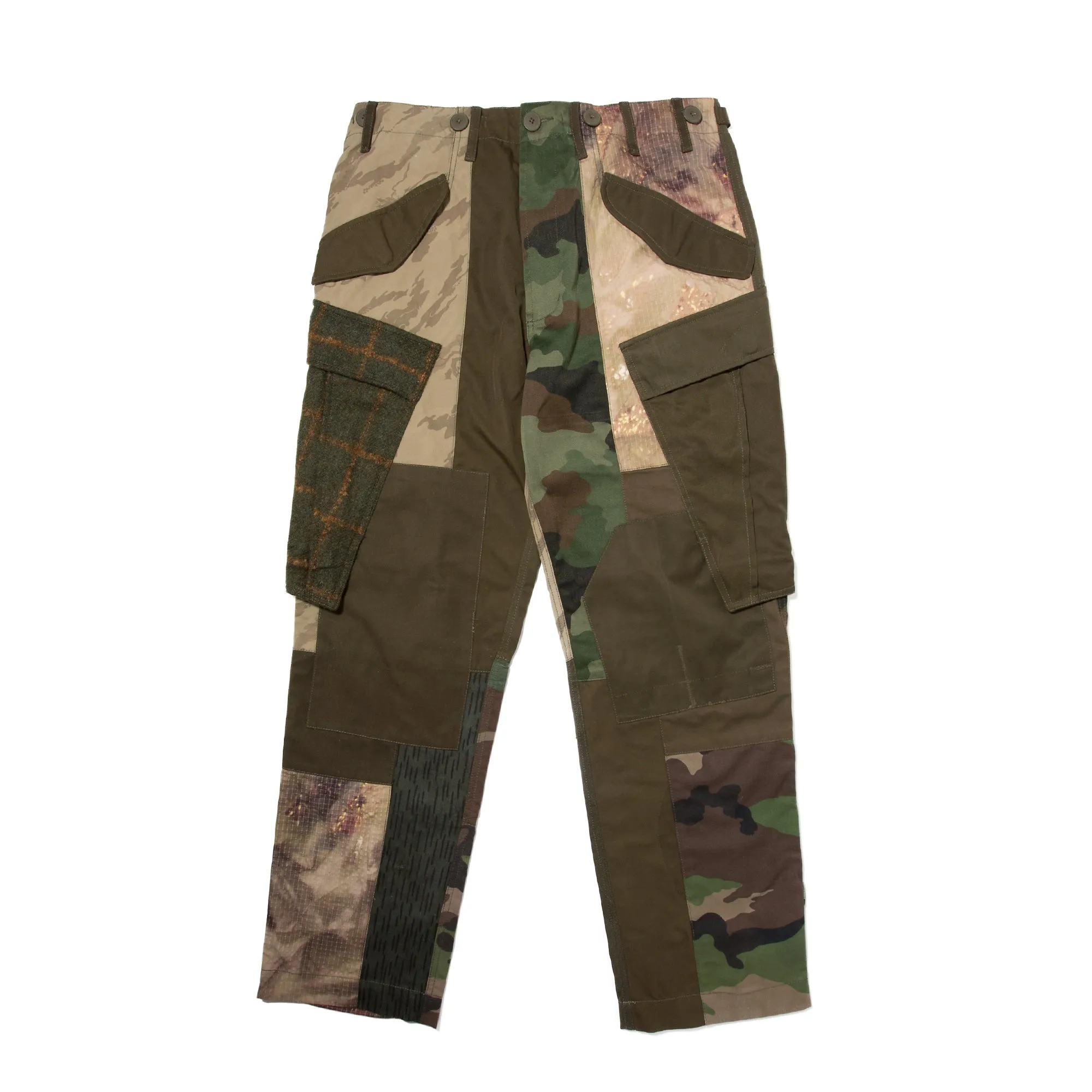 Maharishi Mens Upcycled Patchwork Cargo Pants