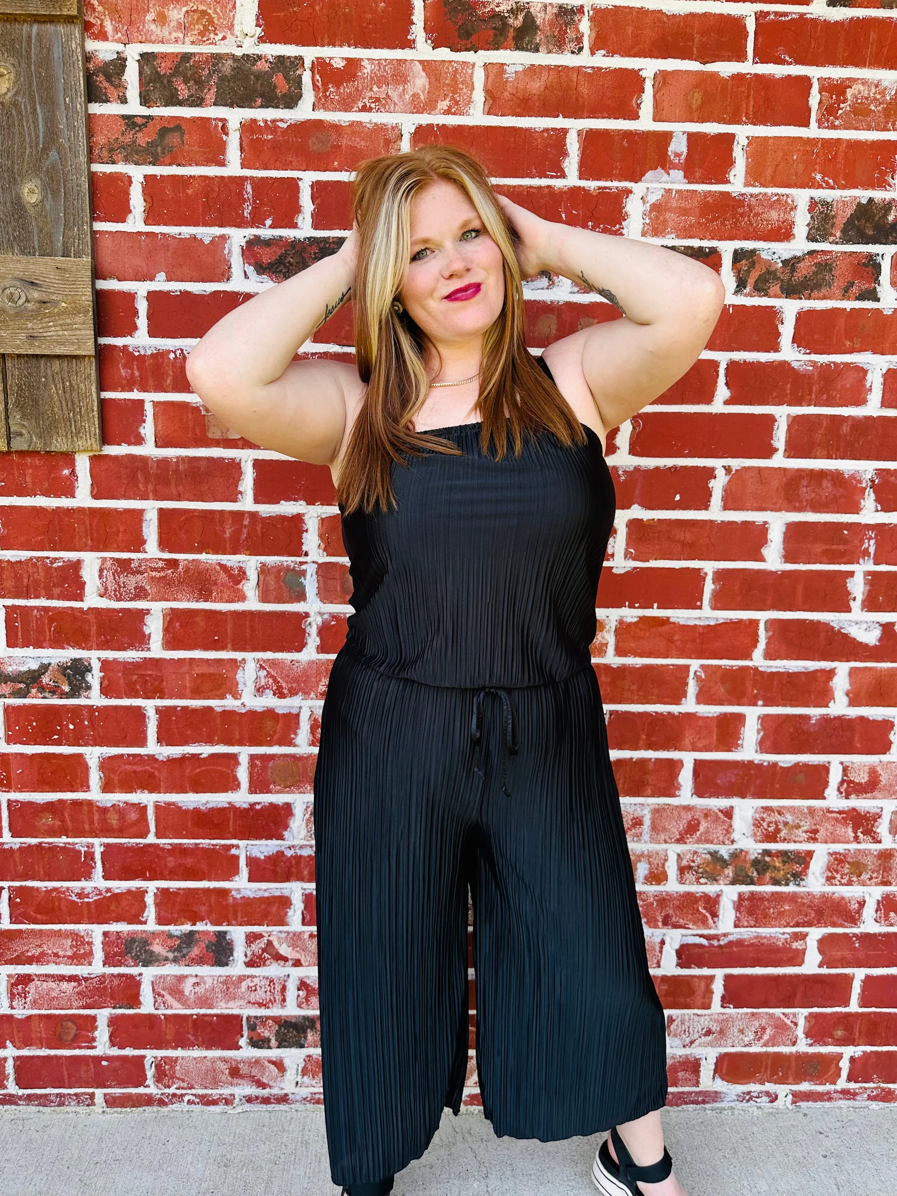 Make A Difference Jumpsuit- Black