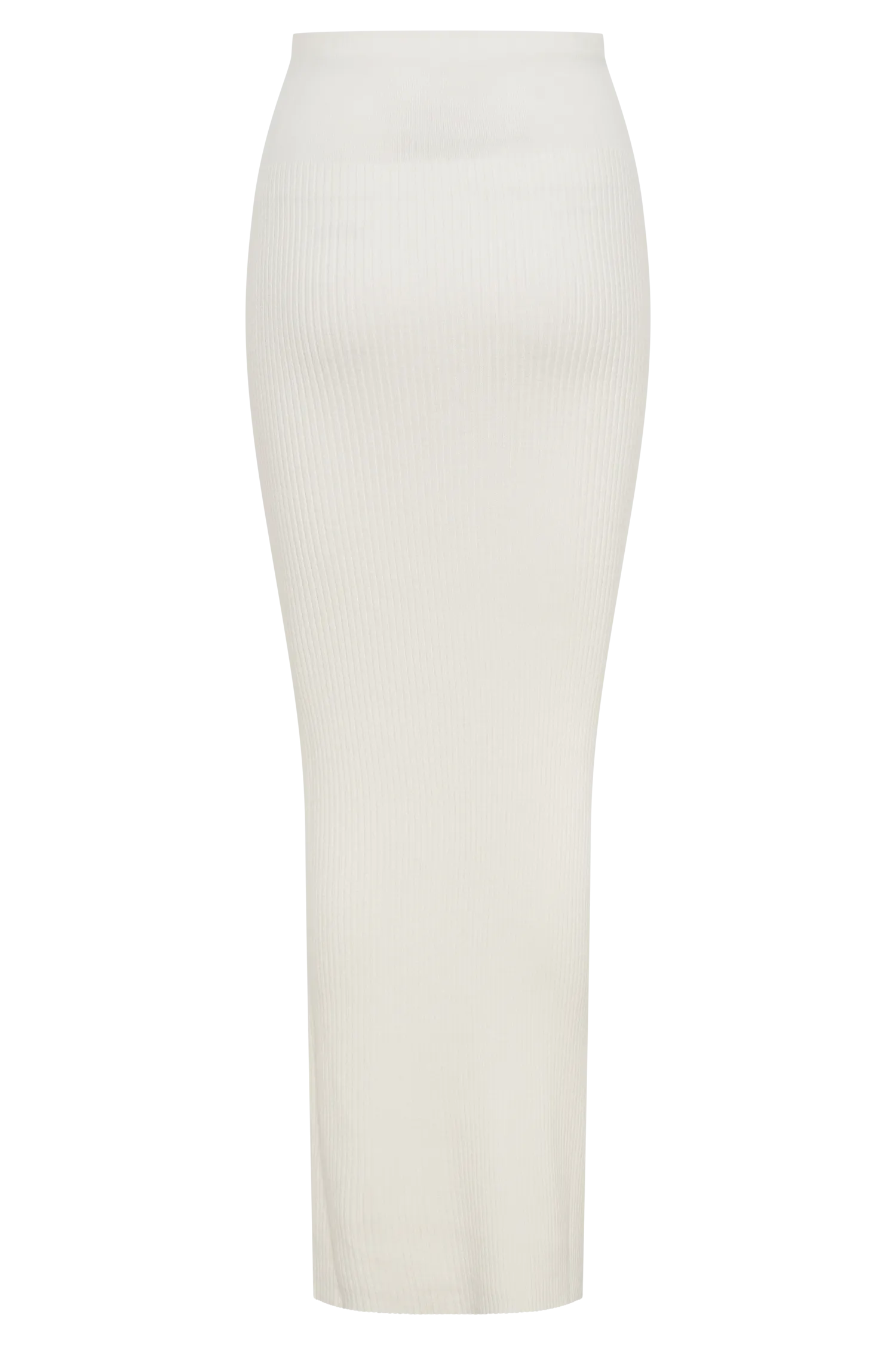 Mathilde Ribbed Knit Maxi Skirt - Ivory