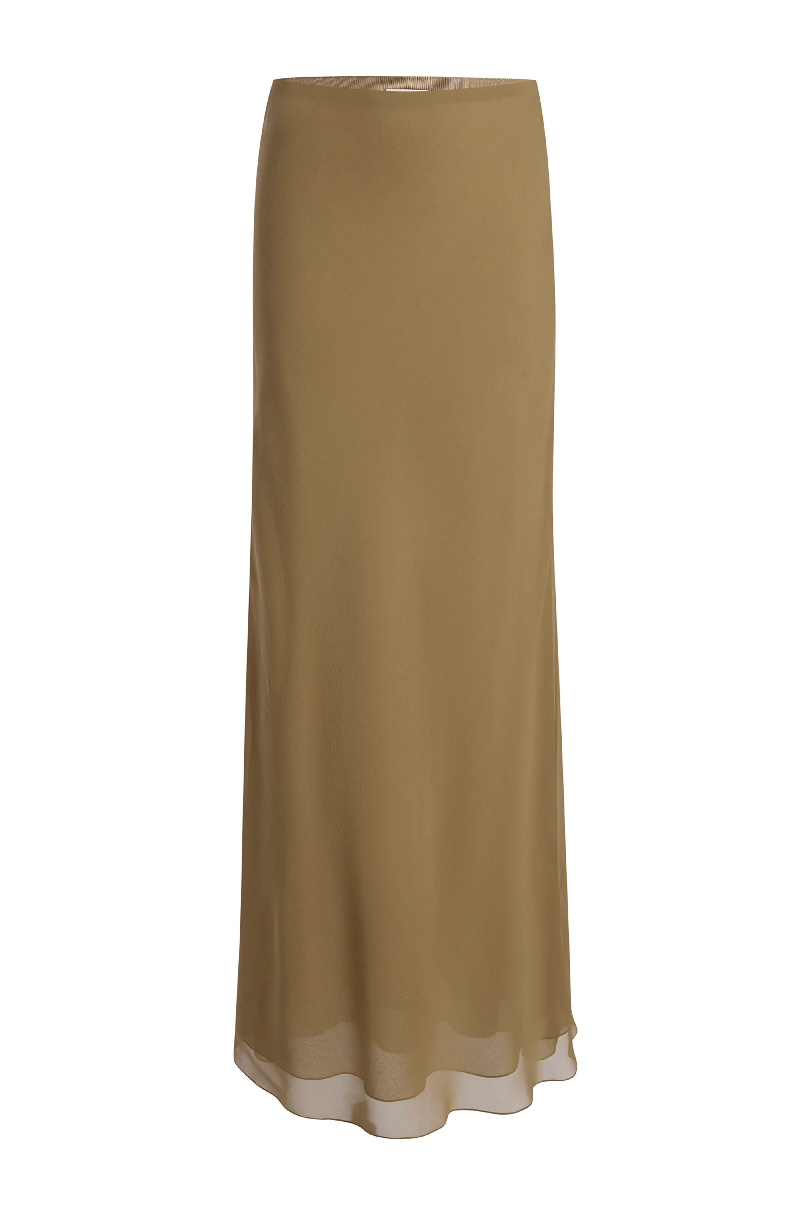 Mauva Silk Maxi Skirt