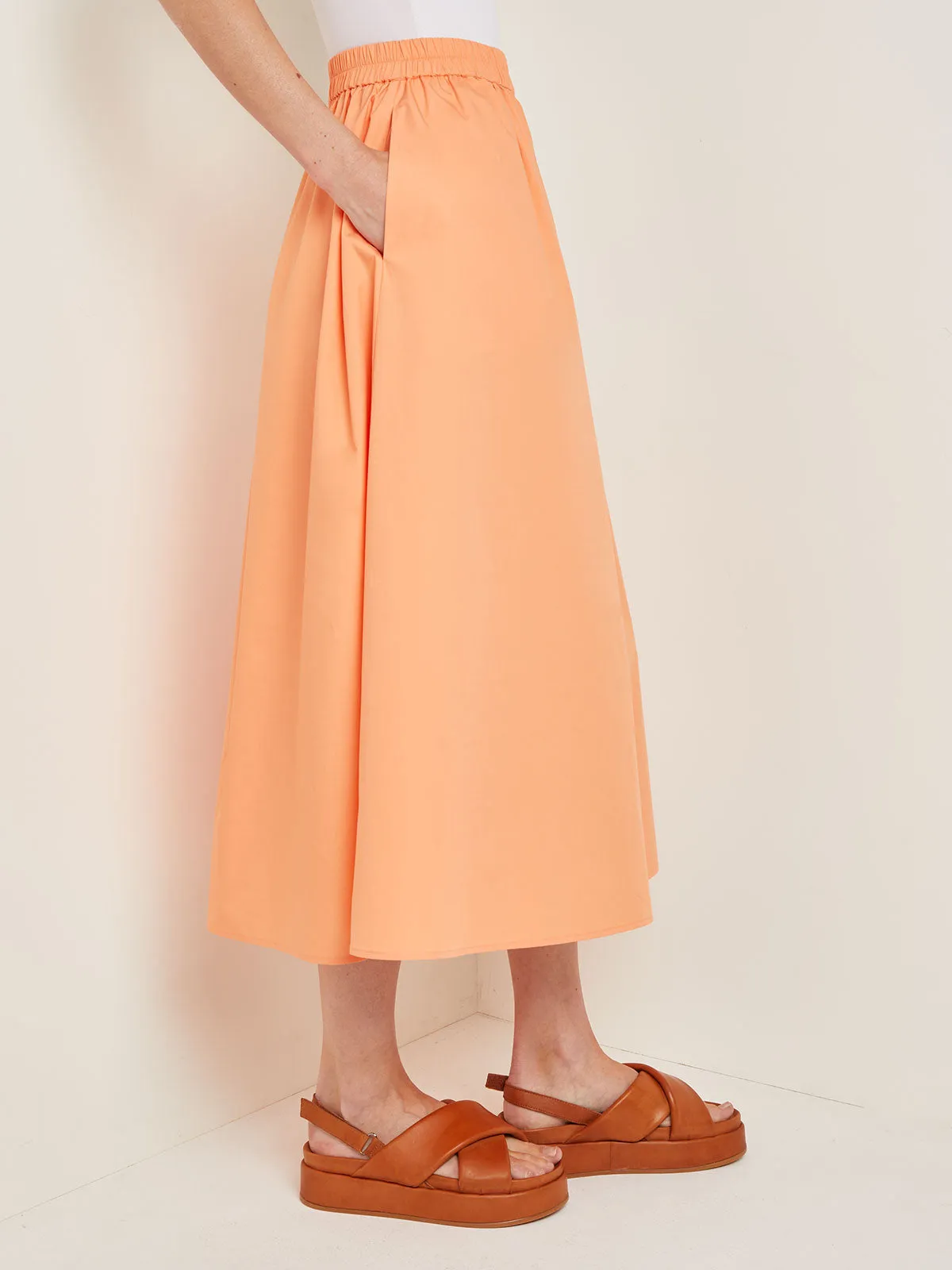 Maxi A-Line Skirt - Cotton