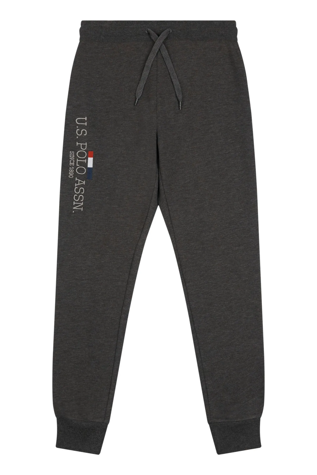 Mens Stacked Joggers in Charcoal Grey Marl