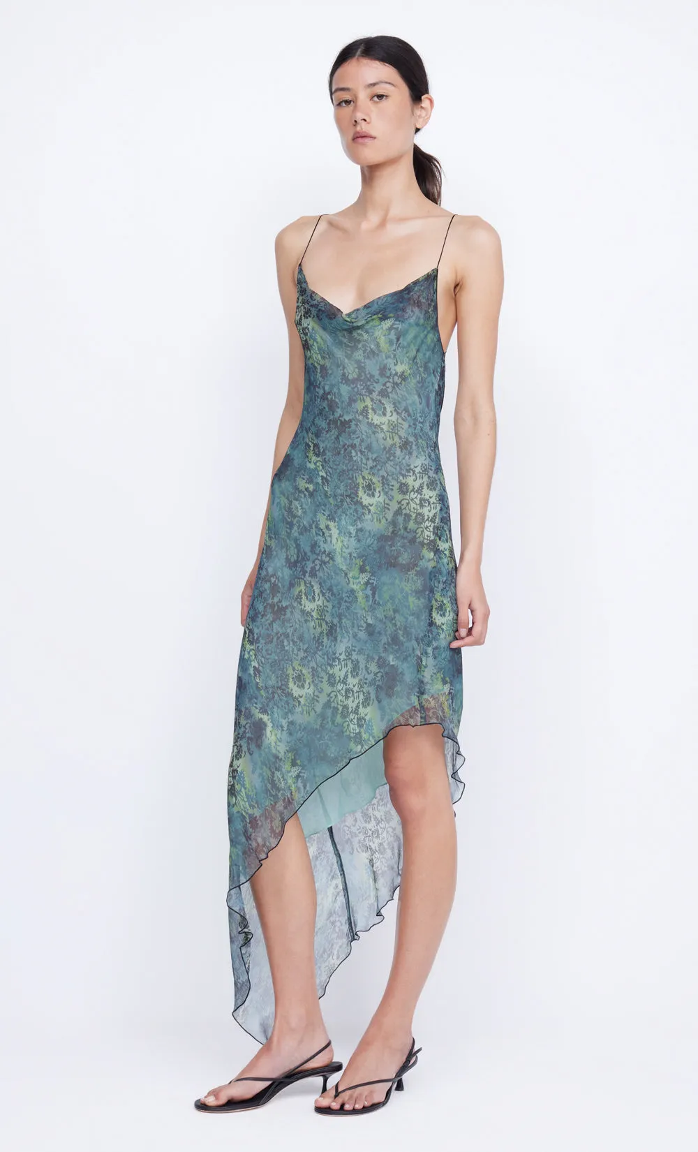 MERISOLE SLIP DRESS - NOUVEAU BLEUE