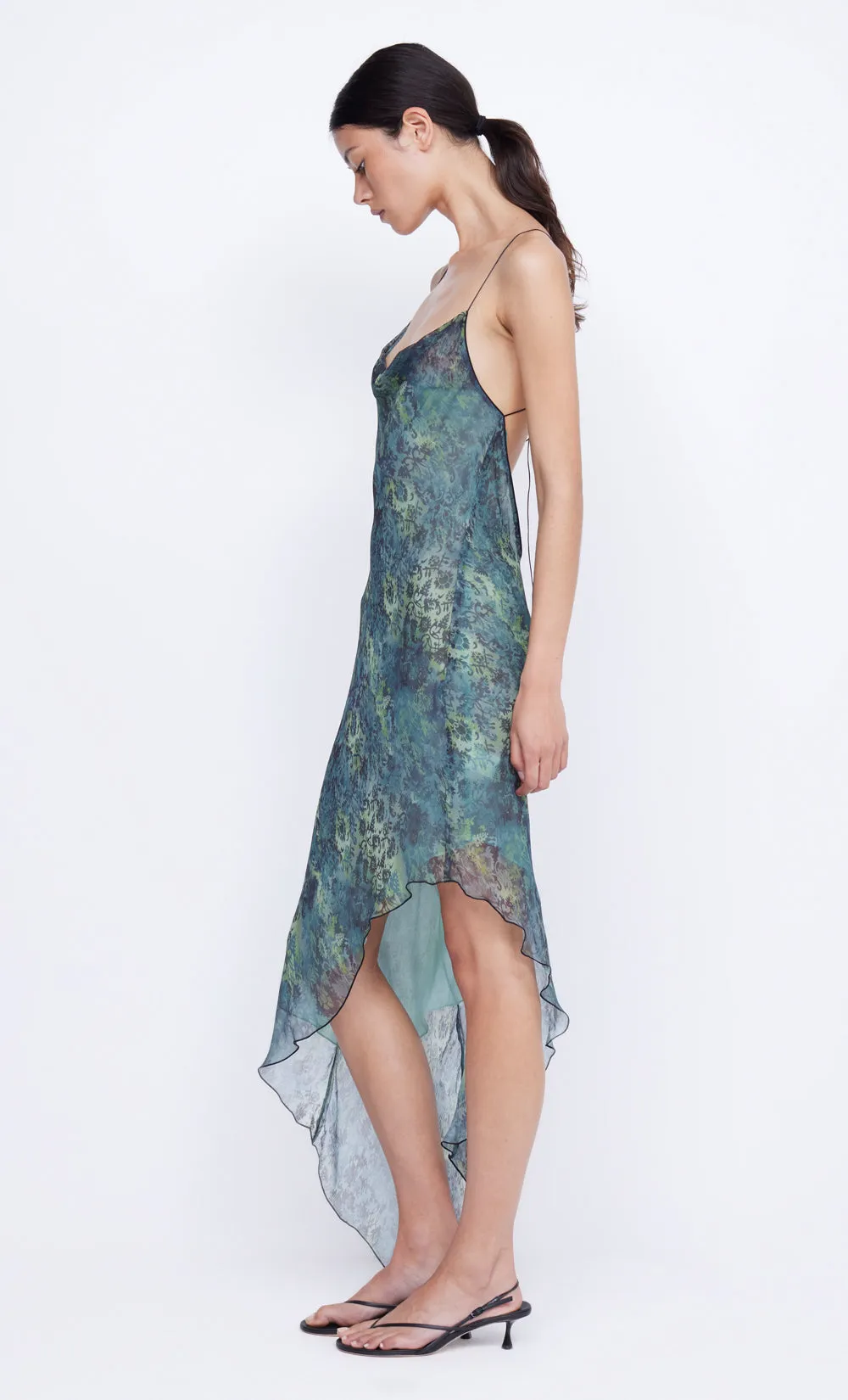 MERISOLE SLIP DRESS - NOUVEAU BLEUE