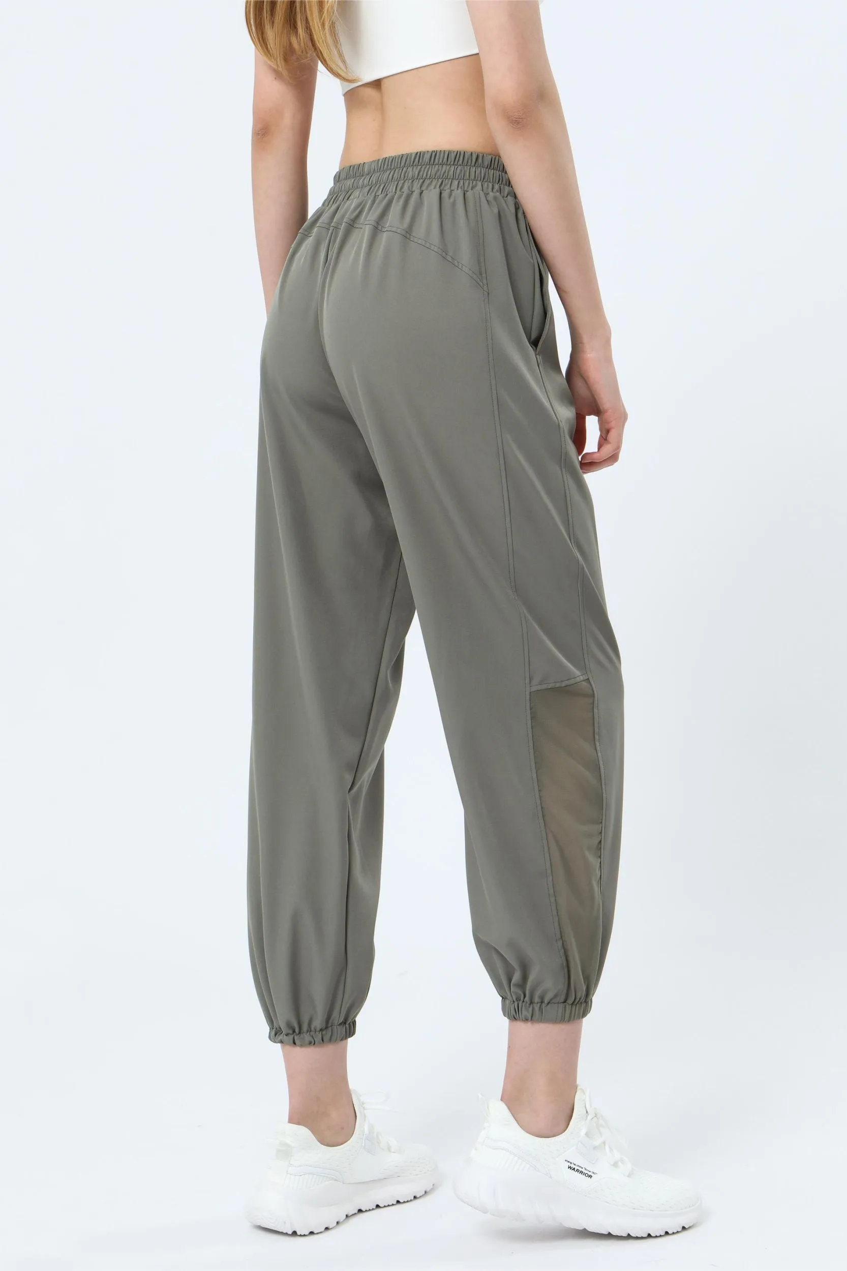 Mesh Panel Jogger Pants